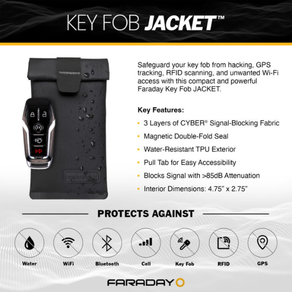 4 Car Key Signal Blocker Pouch/Jacket